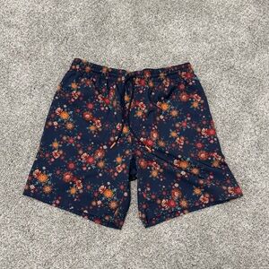 RSVLTS Navy Floral Hybrid Swim Shorts